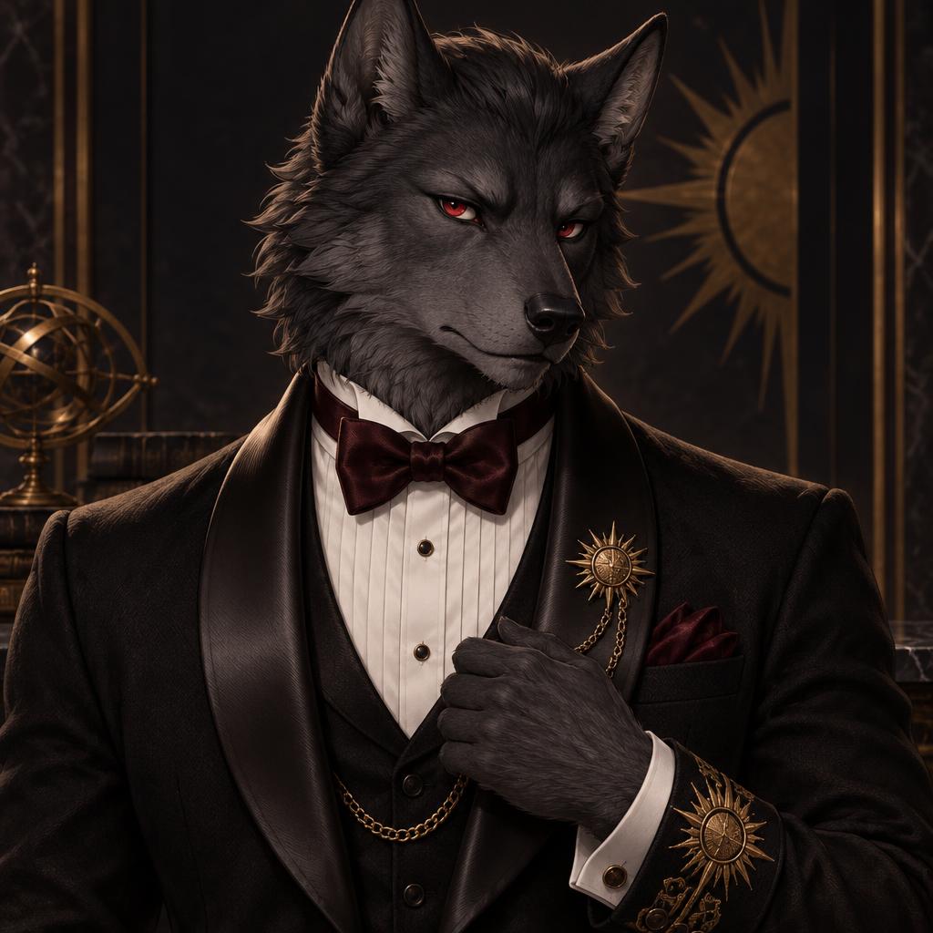 Bram, Tuxedo in Black & oxblood